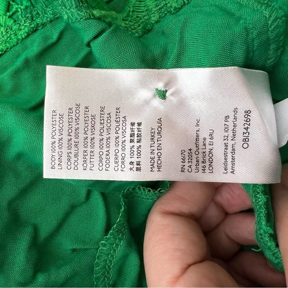 Anthropologie Green Lace Mini Dress - Picture 6 of 8